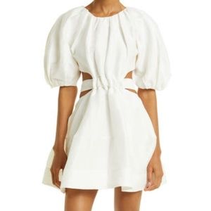 FREE GIFT AJE Psychedelia Cutout Puff Sleeve dress